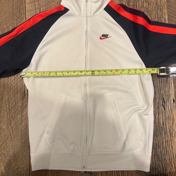 NIKE Y2K Vintage Orange and Navy Mens Track jacket size large - Picture 6 of 9